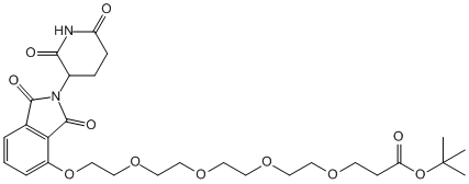 Thalidomide-O-PEG4-t-butyl ester(图1)