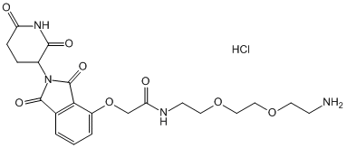 Thalidomide-O-amido-PEG2-NH2.HCl(图1)