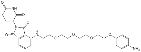 Pomalidomide-PEG4-Ph-NH2(图1)