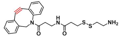 DBCO-S-S-amine，二苯并环辛炔-二硫键-氨基，DBCO-S-S-NH2(图1)