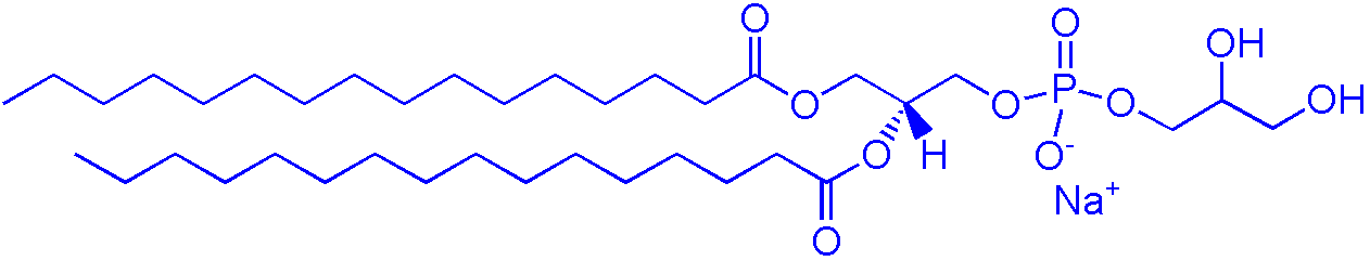 DPPG，200880-41-7，（1,2-dipalmitoyl-sn-glycero-3-phospho-(1-rac-glycerol) (sodium salt)）(图1)