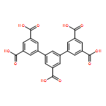 3,5-di(3,5-dicarboxylphenyl)benzoic acid(图1)
