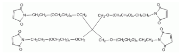 4-Arm-PEG-Maleimide，4-Arm-PEG-MAL多个马来酰亚胺活性基团PEG衍生物(图1)