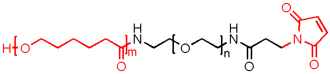 Poly(ε-caprolactone)-PEG-Maleimide，PCL-PEG-MAL(图1)