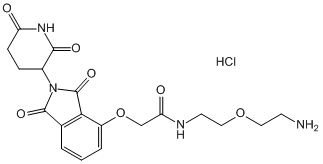 Thalidomide-O-amido-PEG1-NH2.HCl(图1)