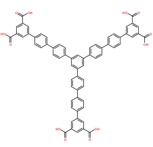 1,3,5-tris(3,5-dicarboxylate-p-biphenylene)苯(图1)