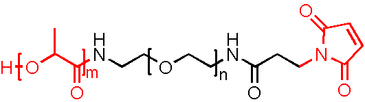 Poly(D,L-lactide)-PEG-Maleimide，PLA-PEG-MAL(图1)